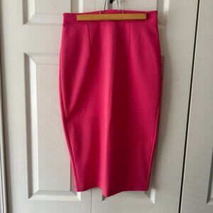 Hot Pink Knee-Length Skirt – Size 2